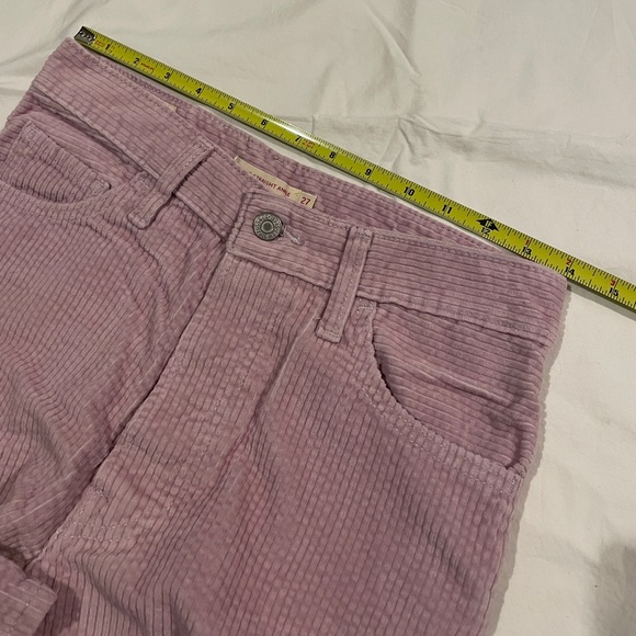 Levi’s Corduroy Ribcage Straight Ankle in Lilac/Purple, Size 27x27 - Picture 8 of 13